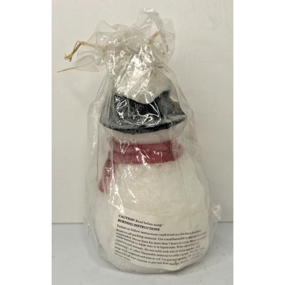 Vintage K's Collection Winter Snowman Candle New in Packaging 5" SKU H532 - Picture 2 of 3